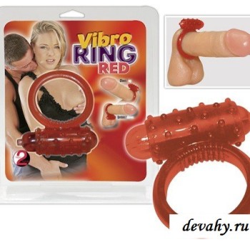 Виброкольцо на мужской пенис Vibro Ring Red