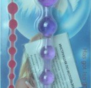 Анальная Цепочка Sextoy фиолетовая из 8 шариков