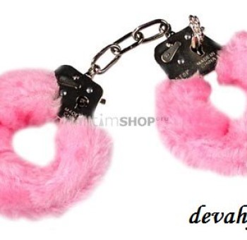 Наручники Love Cuffs Pink Plush с эффектным мехом